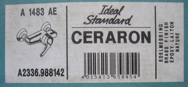 Ceraron Duscharmatur Brausebatterie Edelmessing