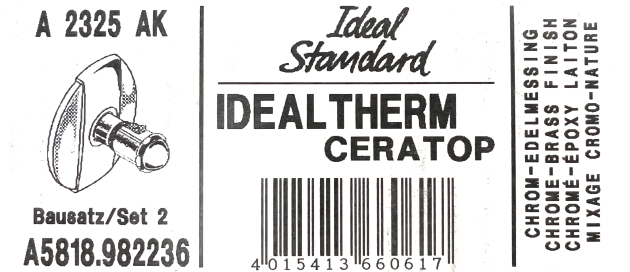 Bausatz 2 - Ceratop Oberteile Unterputz-Duscharmatur Chrom Edelmessing