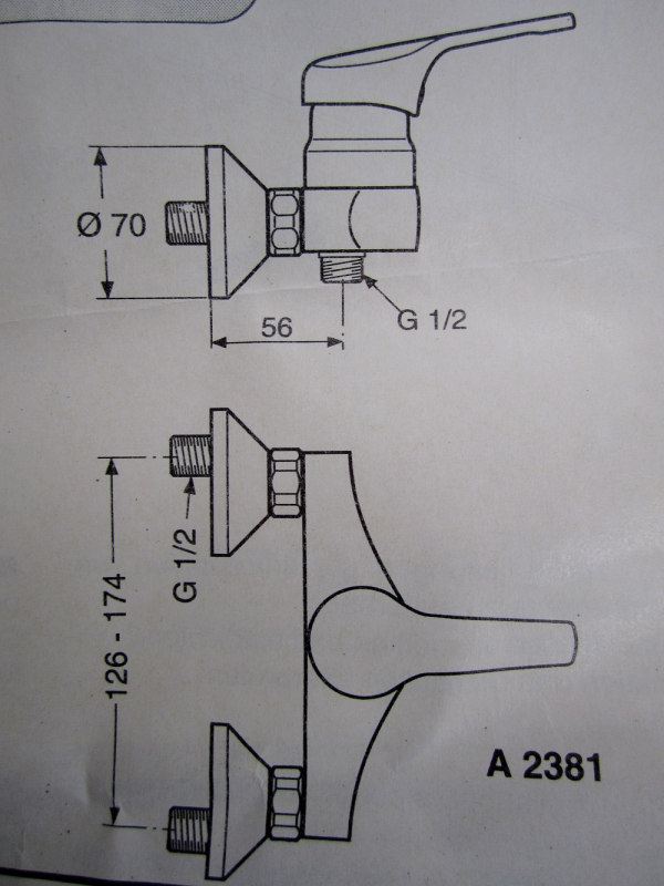ORIANE Duscharmatur Brausebatterie Chrom
