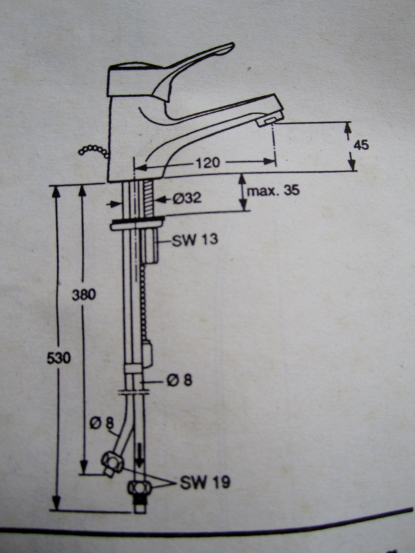 IDEAL STANDARD GC-Junior Waschbeckenarmatur Niederdruck CHROM