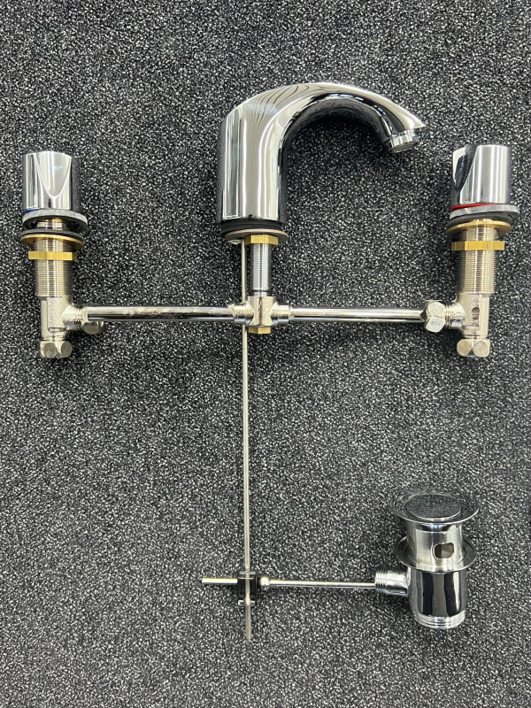 Ideal Standard Dallas 3-Loch-Armatur Waschbeckenarmatur CHROM