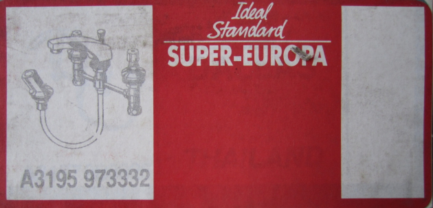 Super-Europa 4-Loch-Waschbeckenarmatur CHROM