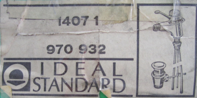 IDEAL STANDARD Reisser Ceramix Bidetarmatur Chrom Kristall ohne Zugknopf