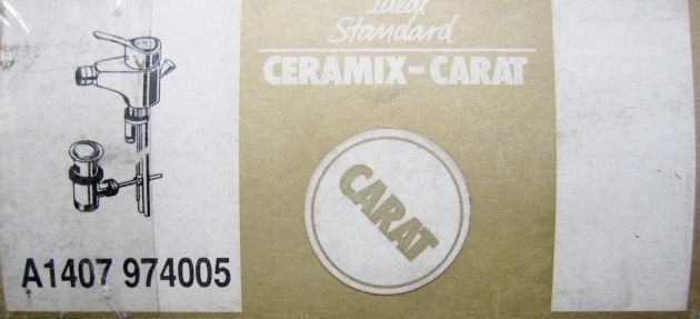 IDEAL STANDARD Ceramix-Carat Bidetarmatur in Weiss Gold