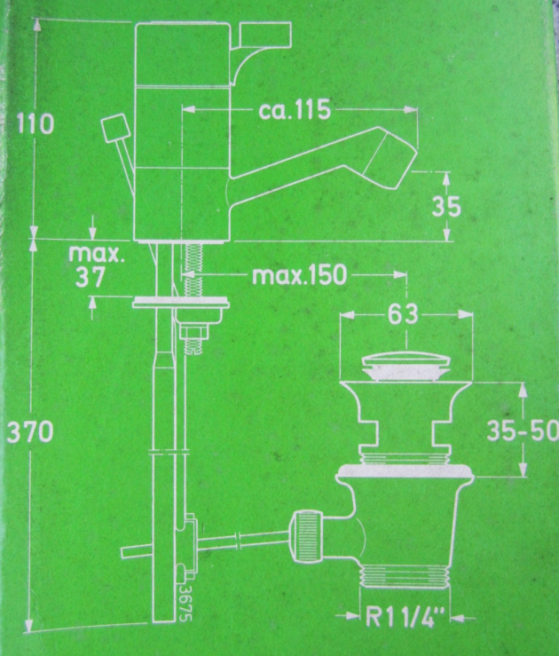 IDEAL STANDARD Ceralin Waschbeckenarmatur WEISS
