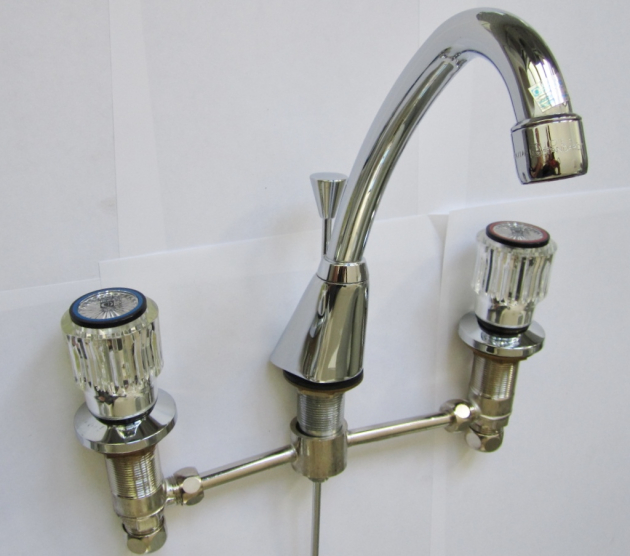 Ideal Standard 3-Loch-Armatur Waschbeckenarmatur CHROM