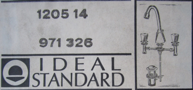 Ideal Standard 3-Loch-Armatur Waschbeckenarmatur CHROM