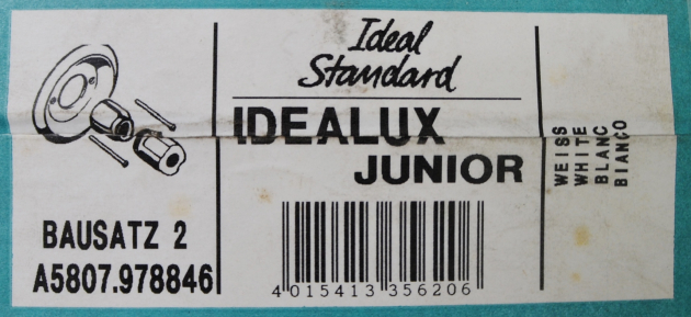 Bausatz 2 Idealux Junior Oberteile Unterputz-Armatur Weiss