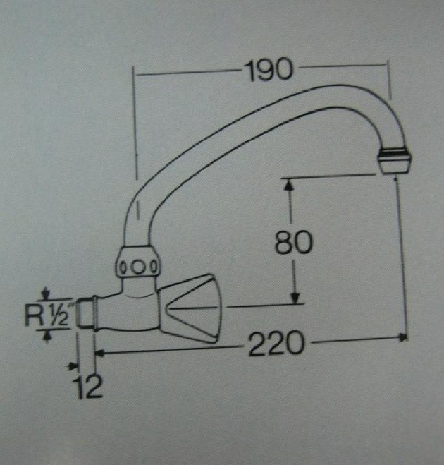 ROKAL Wandventil Auslaufventil Kaltwasserarmatur Zapfhahn Chrom