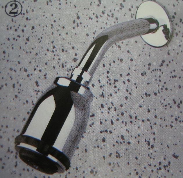 Ideal Standard Duschkopf /Kopfbrause Trevi Carat Weiss-Gold