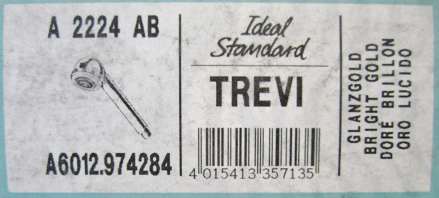 IDEAL STANDARD Trevi Sport Handbrause Kopfbrause Gold