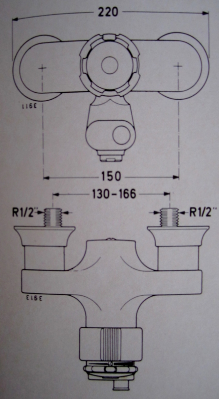 IDEAL STANDARD Idealux Thermostat Badewannenarmatur WEISS