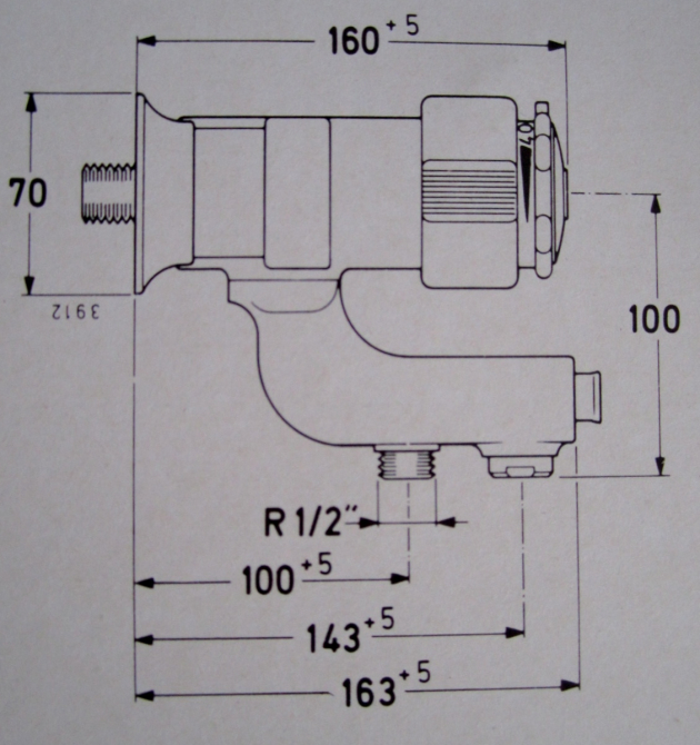 IDEAL STANDARD Idealux Thermostat Badewannenarmatur WEISS