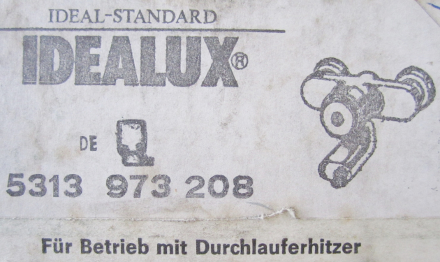 IDEAL STANDARD Idealux Thermostat Badewannenarmatur WEISS