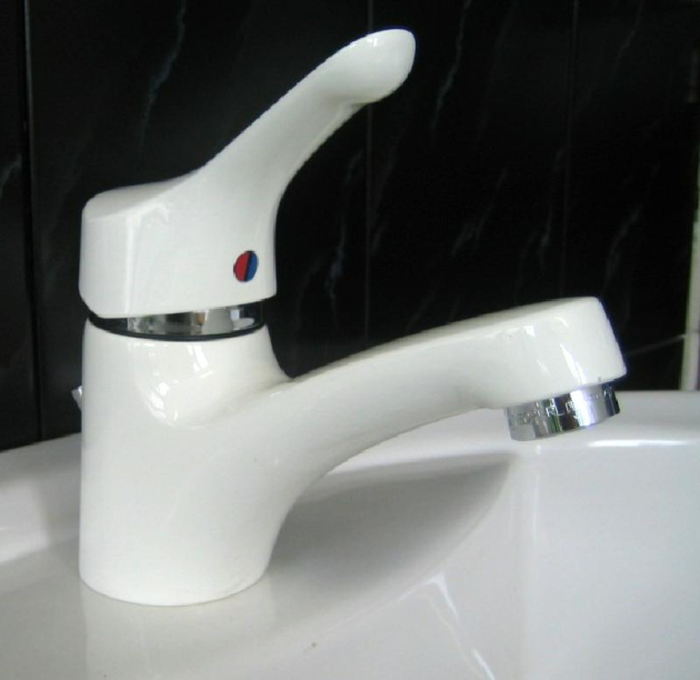 IDEAL STANDARD Ceramix Waschbeckenarmatur Weiss/Chrom