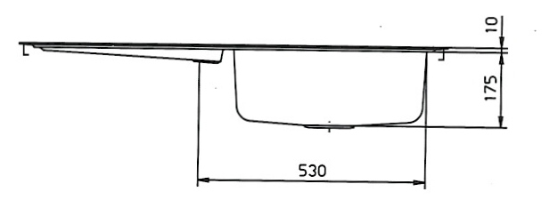 SUTER Royal RO100 Einbauspüle Spüle 100x50 cm EDELSTAHL MATT B-R