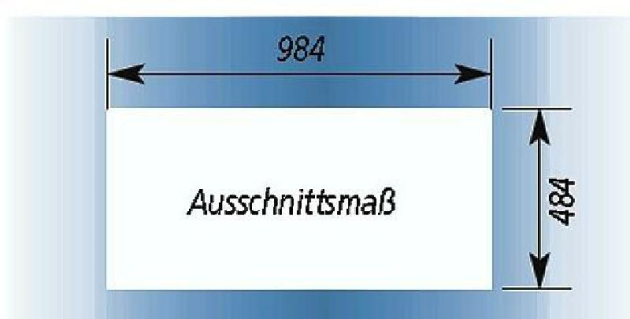 SUTER Royal RO100 Einbauspüle Spüle 100x50 cm EDELSTAHL MATT B-R