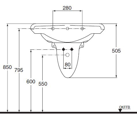 Ideal Standard Lindos Classic Lavabo Waschbecken Möbelwaschtisch Pergamon 70 x 53 cm
