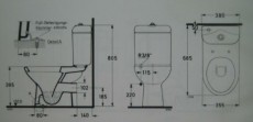 IDEAL STANDARD Inga WC-Kombination mit Spülkasten Abgang zur Wand ÄGÄIS