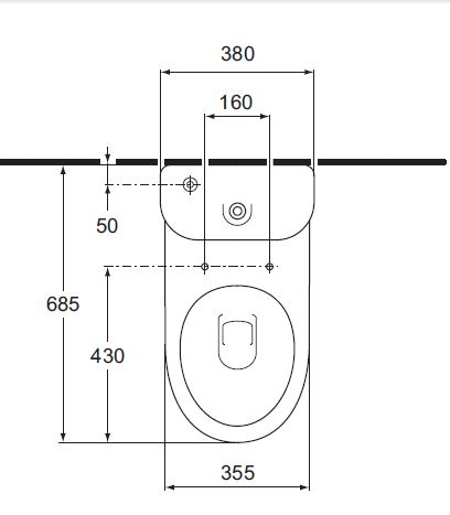 IDEAL STANDARD Inga WC-Kombination Abgang zum Boden PERGAMON