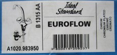 IDEAL STANDARD Euroflow Waschtischarmatur Chrom