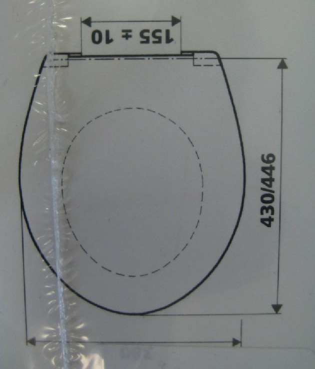 Sanit 1003 WC-Deckel / Toilettenbrille / WC-Sitz Bahamabeige