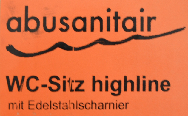 Abusanitair Highline WC-Deckel Toilettenbrille WC-Sitz Manhattan Grau