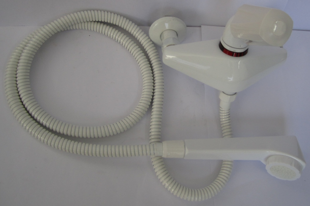 Egro Duschwannenarmatur Duscharmatur Set mit schweizer Anschlüsse WEISS