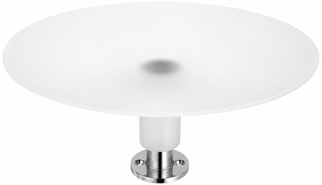 Ideal Standard Guest Seifenschale Glas-Schale Ablage Chrom Kristallglas mattiert (A2971AA / 08631019000)