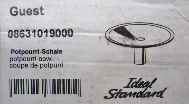 Ideal Standard Seifenschale Glas-Schale Ablage Chrom Kristallglas mattiert