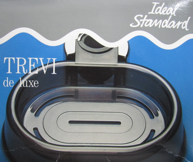 Trevi Deluxe Seifenschale Kunststoff-Schale Ablage Grau transparent