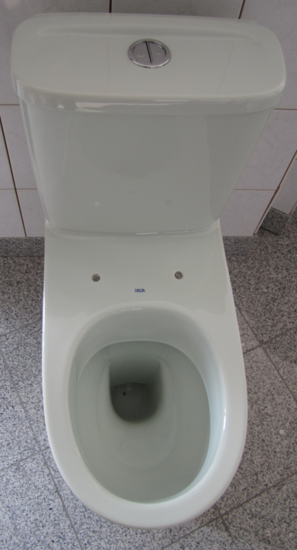 KERAMAG Delta Diara Stand-WC-Kombination mit Spülkasten Ägäis Abgang Boden AO