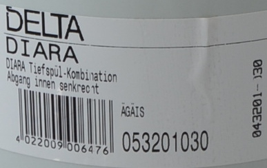 KERAMAG Delta Diara Stand-WC-Kombination mit Spülkasten Ägäis Abgang Boden AO