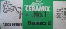 Ceramix No.1 Unterputz-Armatur Duscharmatur Brausebatterie Rot Rot-68