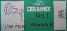 Ceramix No.1 Unterputz-Armatur Duscharmatur Brausebatterie WEISS