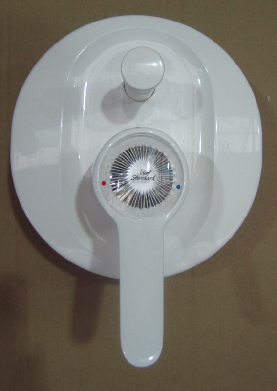 Bausatz 2 - Ceramix Oberteile Unterputz-Badewannenarmatur Weiss