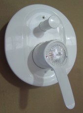 Bausatz 2 - Ceramix Oberteile Unterputz-Badewannenarmatur Weiss