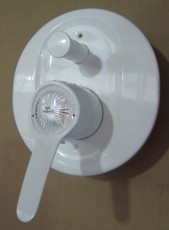 Bausatz 2 - Ceramix Oberteile Unterputz-Badewannenarmatur Weiss
