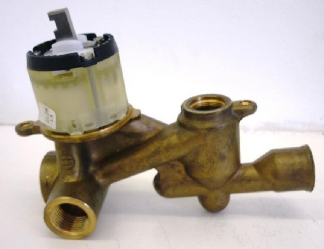 Bausatz 2 - Ceramix Oberteile Unterputz-Badewannenarmatur Weiss