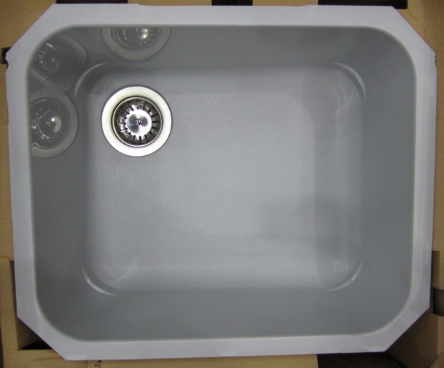 FRANKE-BELINOX Unterbau-Spüle Hell-Grau 47x38 cm