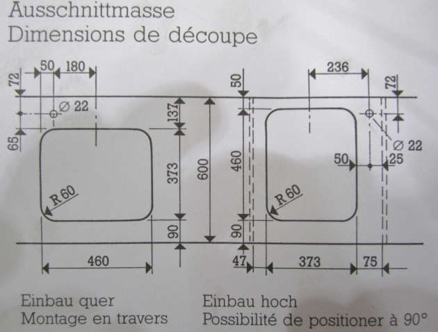 FRANKE-BELINOX Unterbau-Spüle Elfenbein 47x38 cm