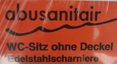 Abusanitair WC-Sitz ohne Deckel Toilettenbrille Weiss-Alpin