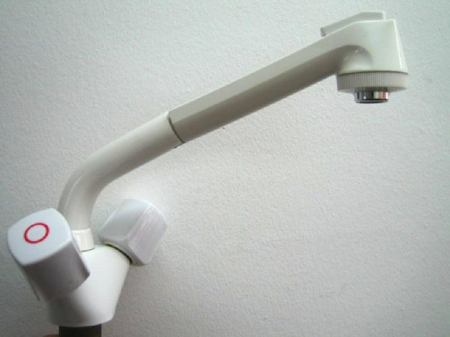 EGRO Küchenarmatur Armatur Spültischarmatur mit Brause WEISS