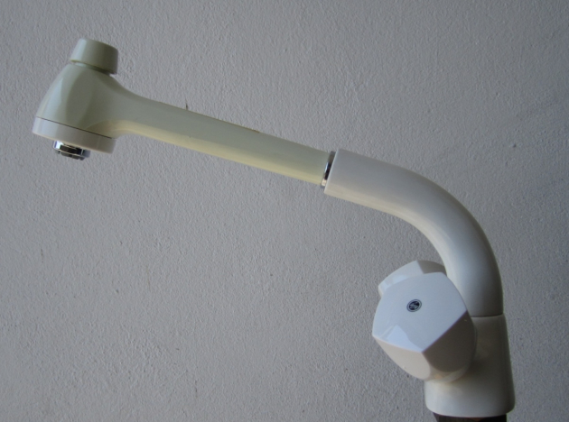 KURI Küchenarmatur Armatur Spültischarmatur Niederdruck mit Brause Weiss