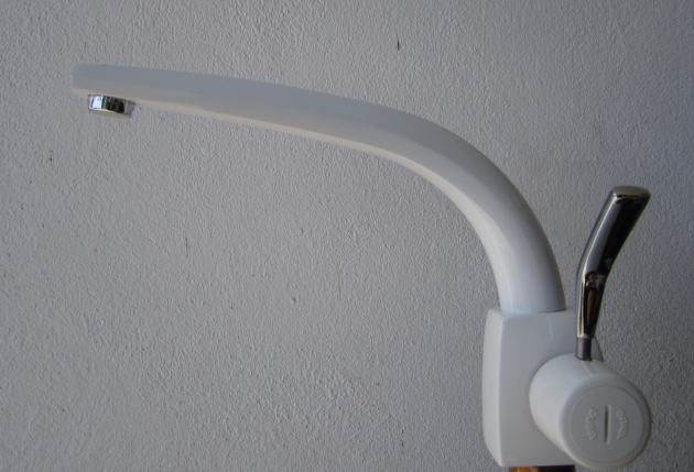 ARWA-TREND 29712 Küchenarmatur Armatur Niederdruck Weiss-Chrom