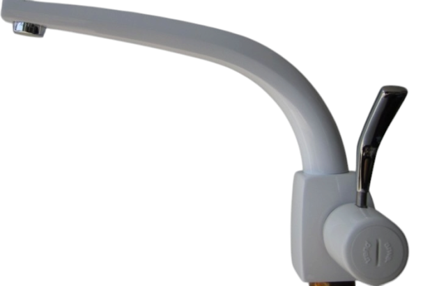 ARWA-TREND 29712 Küchenarmatur Armatur Niederdruck Weiss-Chrom