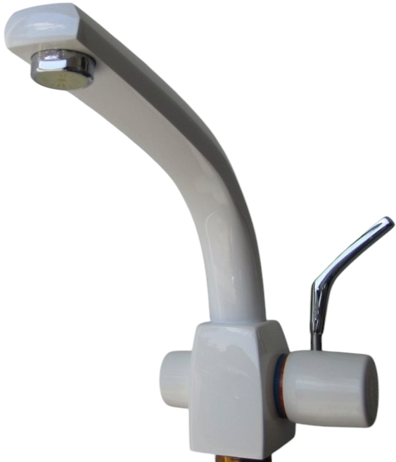 ARWA-TREND 29712 Küchenarmatur Armatur Niederdruck Weiss-Chrom