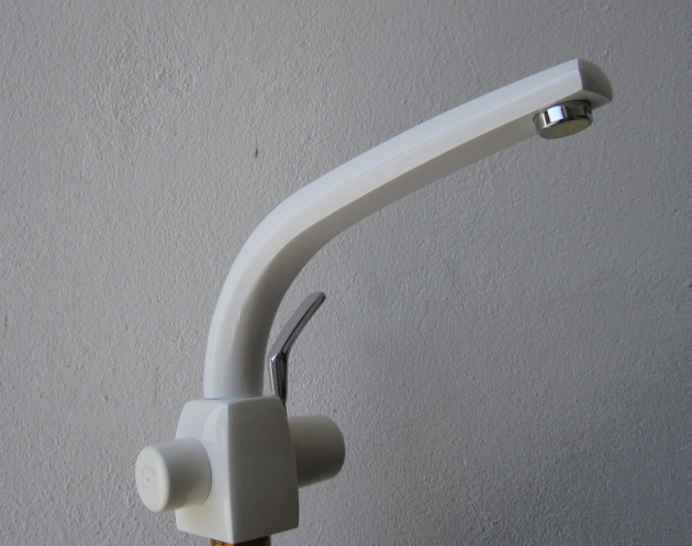 ARWA-TREND 29712 Küchenarmatur Armatur Niederdruck Weiss-Chrom