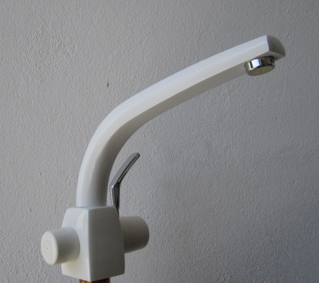 ARWA-TREND 29712 Küchenarmatur Armatur Niederdruck Weiss-Chrom