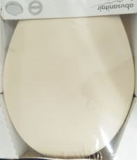 Abusanitair Maxima WC-Deckel Toilettenbrille WC-Sitz Pergamon Creme-Weiss